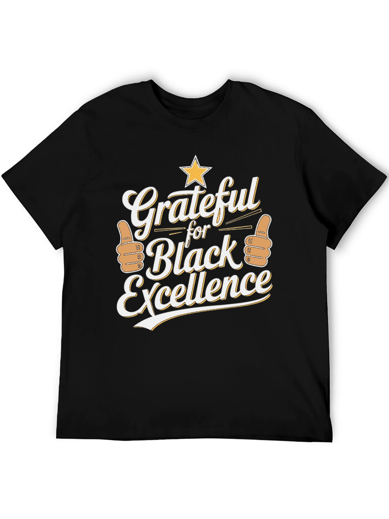 Black Grateful for Black Excellence Graphic Tee view 5