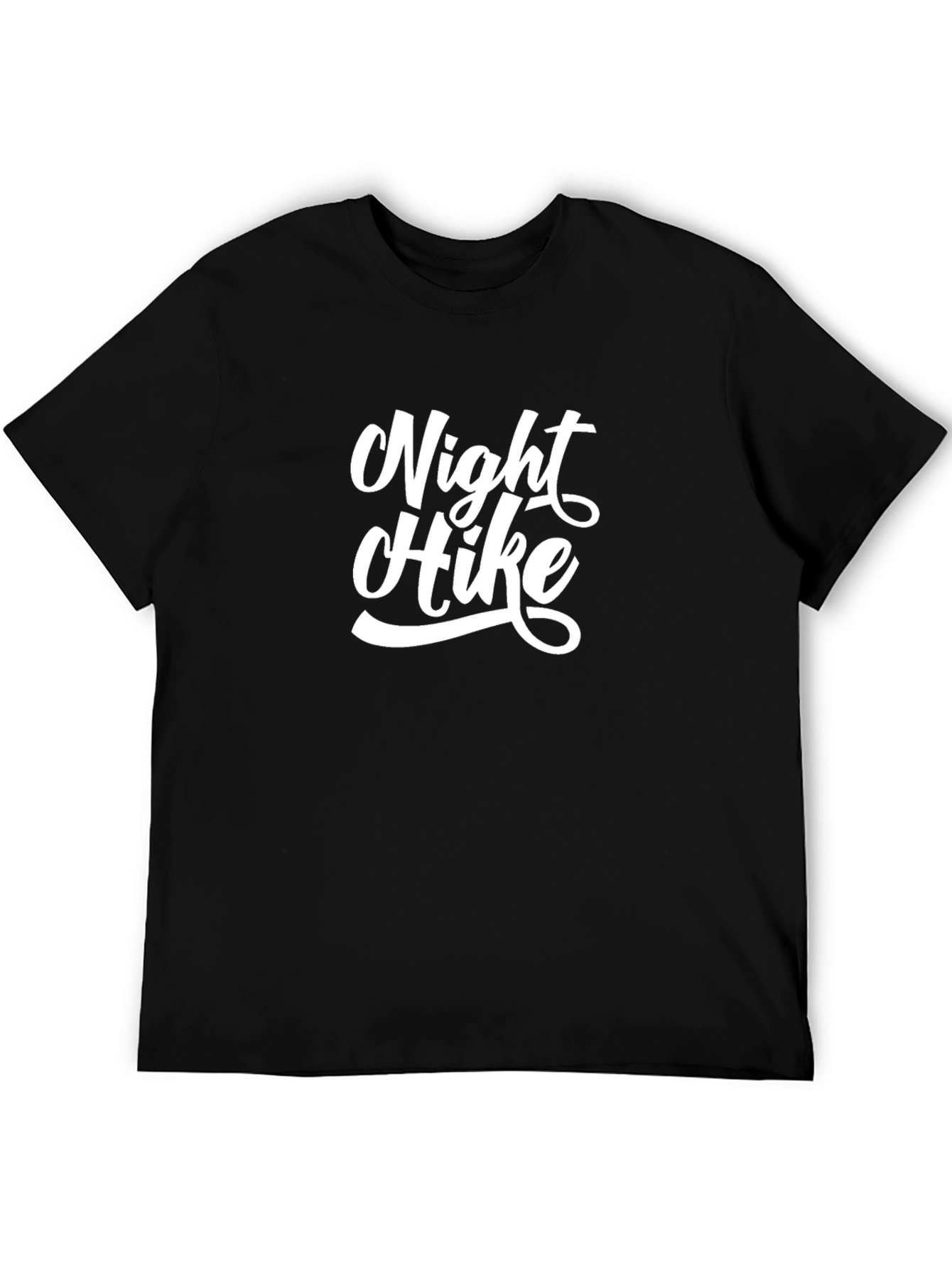 Black Night Hike Black Graphic Tee view 5