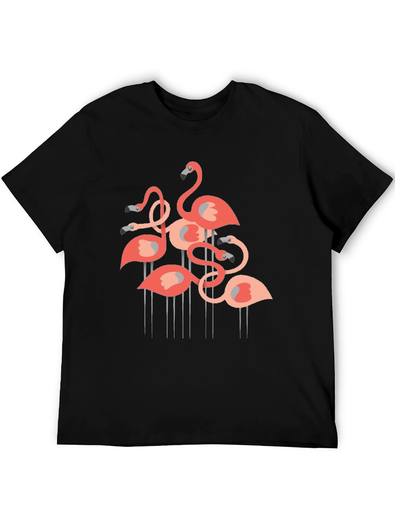 Black Flamingo Graphic Tee - Stylish & Fun! view 5