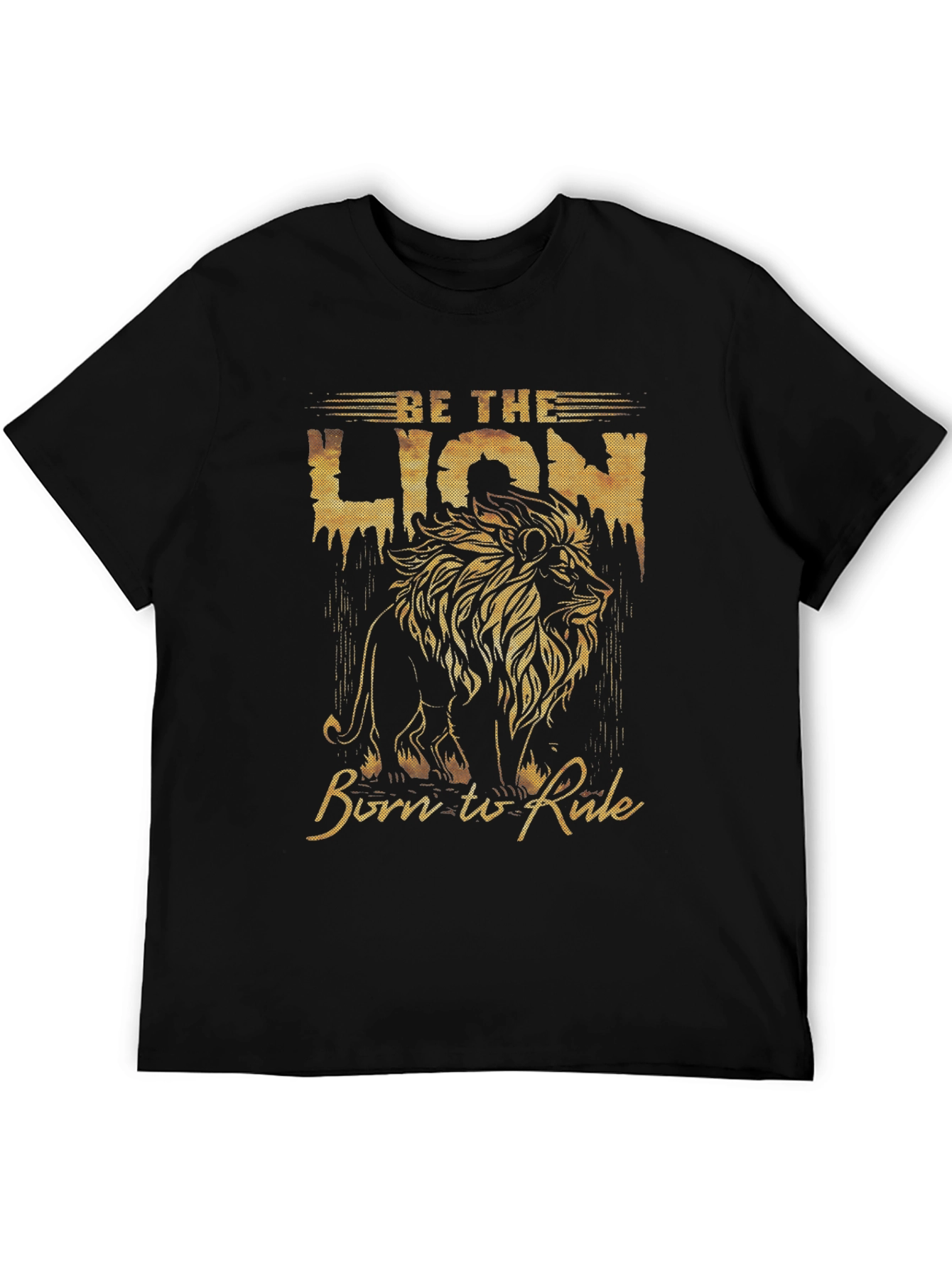 Black Be The Lion Black Graphic Tee view 5