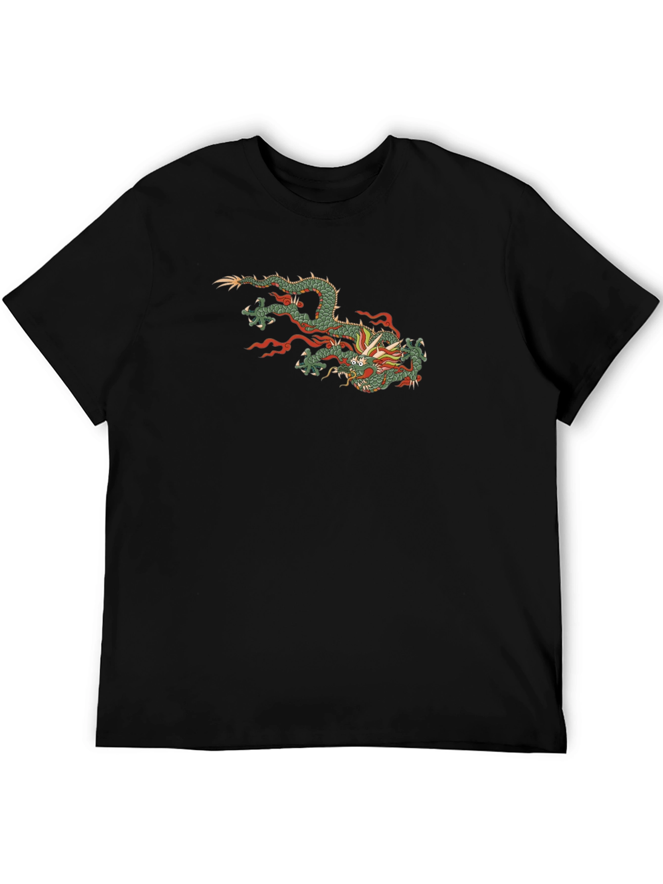 Black Black Dragon Graphic Tee - Stylish Casual Wear view 5