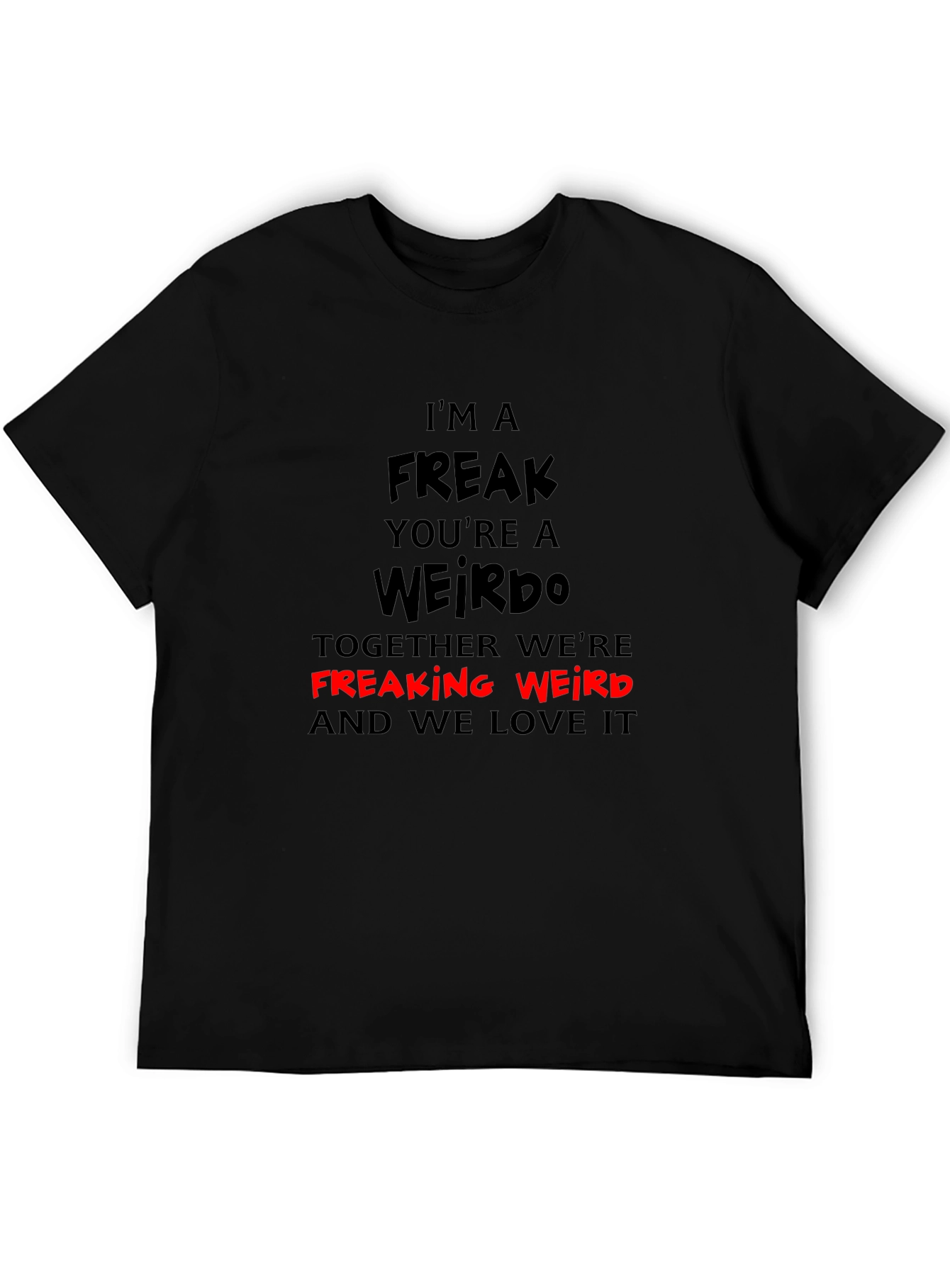 Black Freak Weirdo Graphic T-Shirt view 5