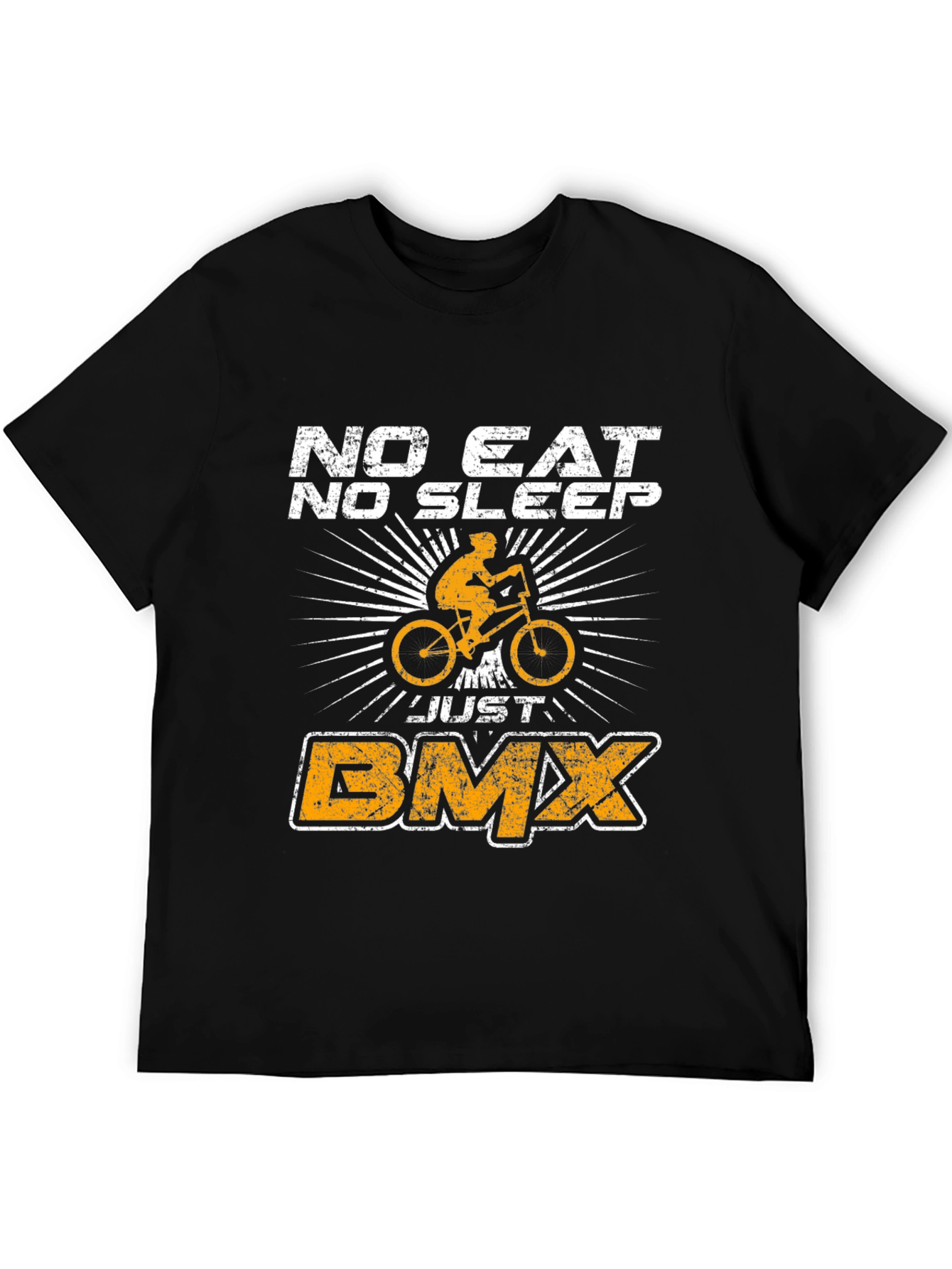 Black No Eat No Sleep Just BMX T-Shirt view 5