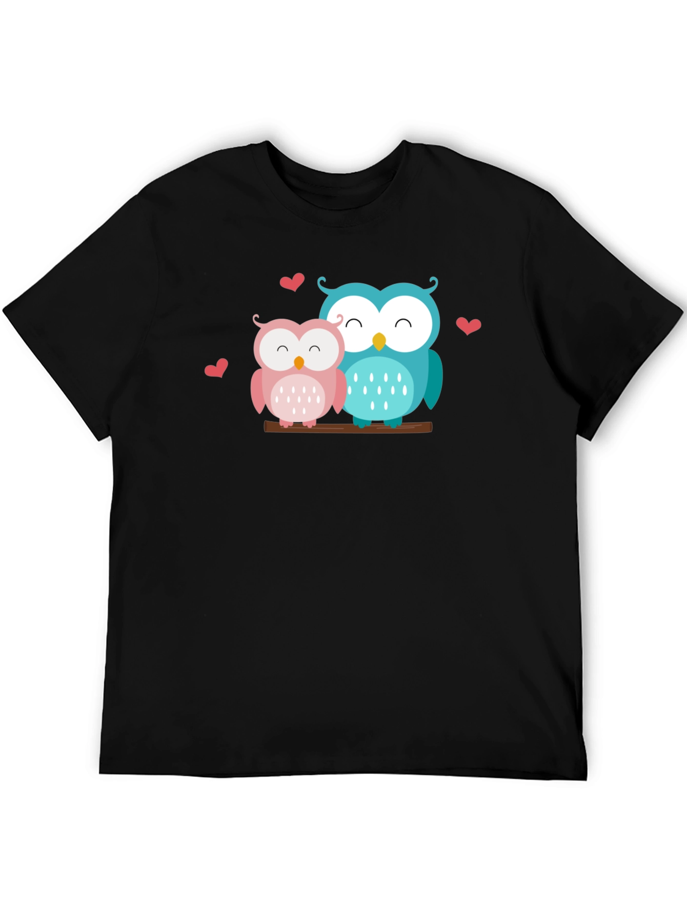 Black Owl Love T-Shirt view 5