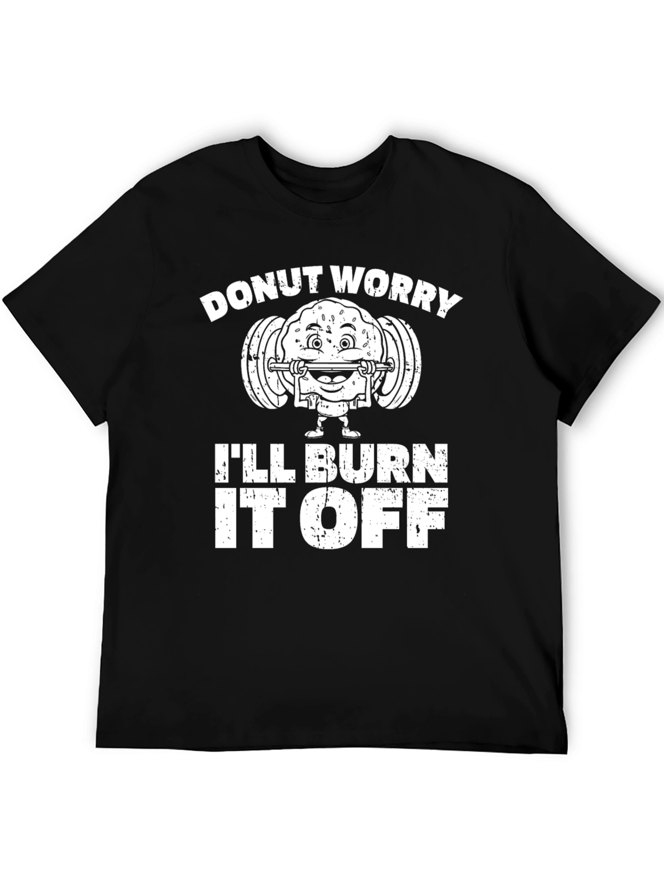 Black Donut Worry I'll Burn It Off T-Shirt view 5