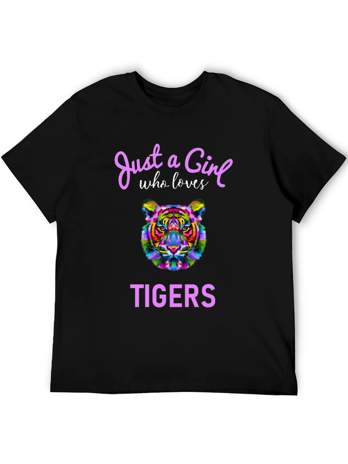 Black Girl Who Loves Tigers T-Shirt view 5