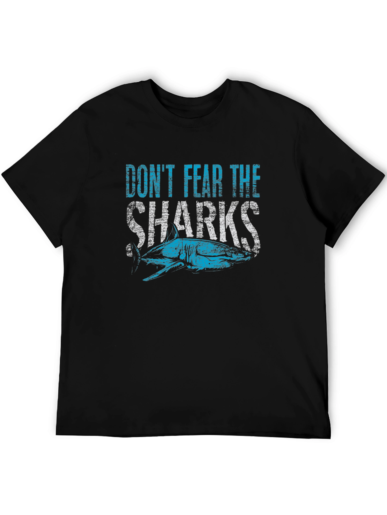 Black Don't Fear the Sharks Graphic Tee view 5