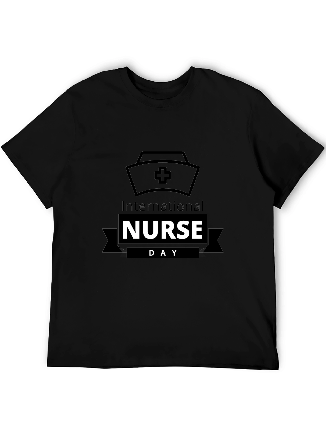Black International Nurse Day Black T-Shirt view 5