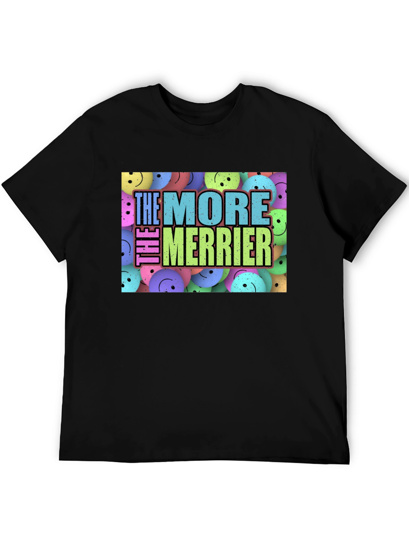 Black The More The Merrier Graphic T-Shirt view 5