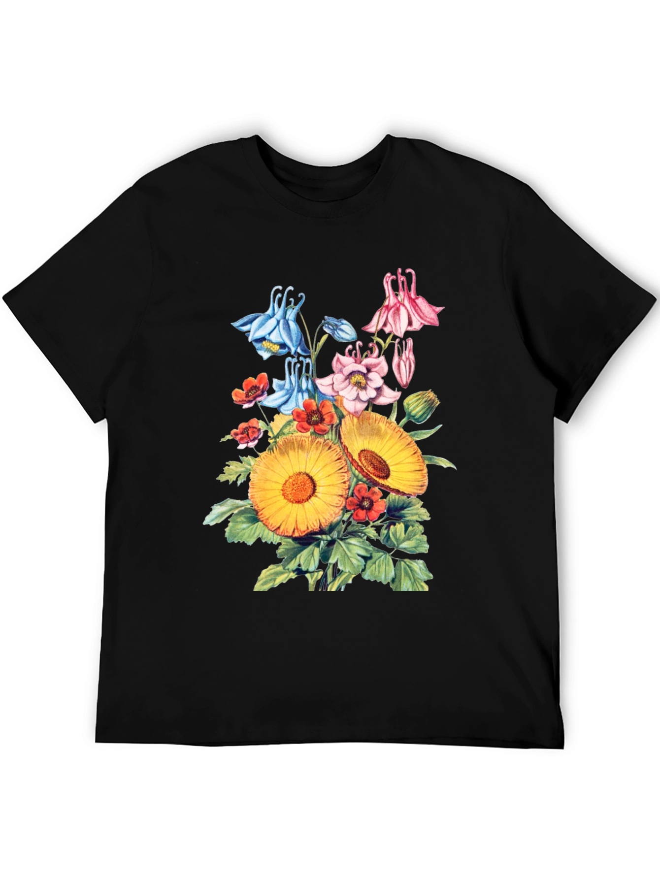 Floral Bouquet T-Shirt - Vintage Botanical Print - 5