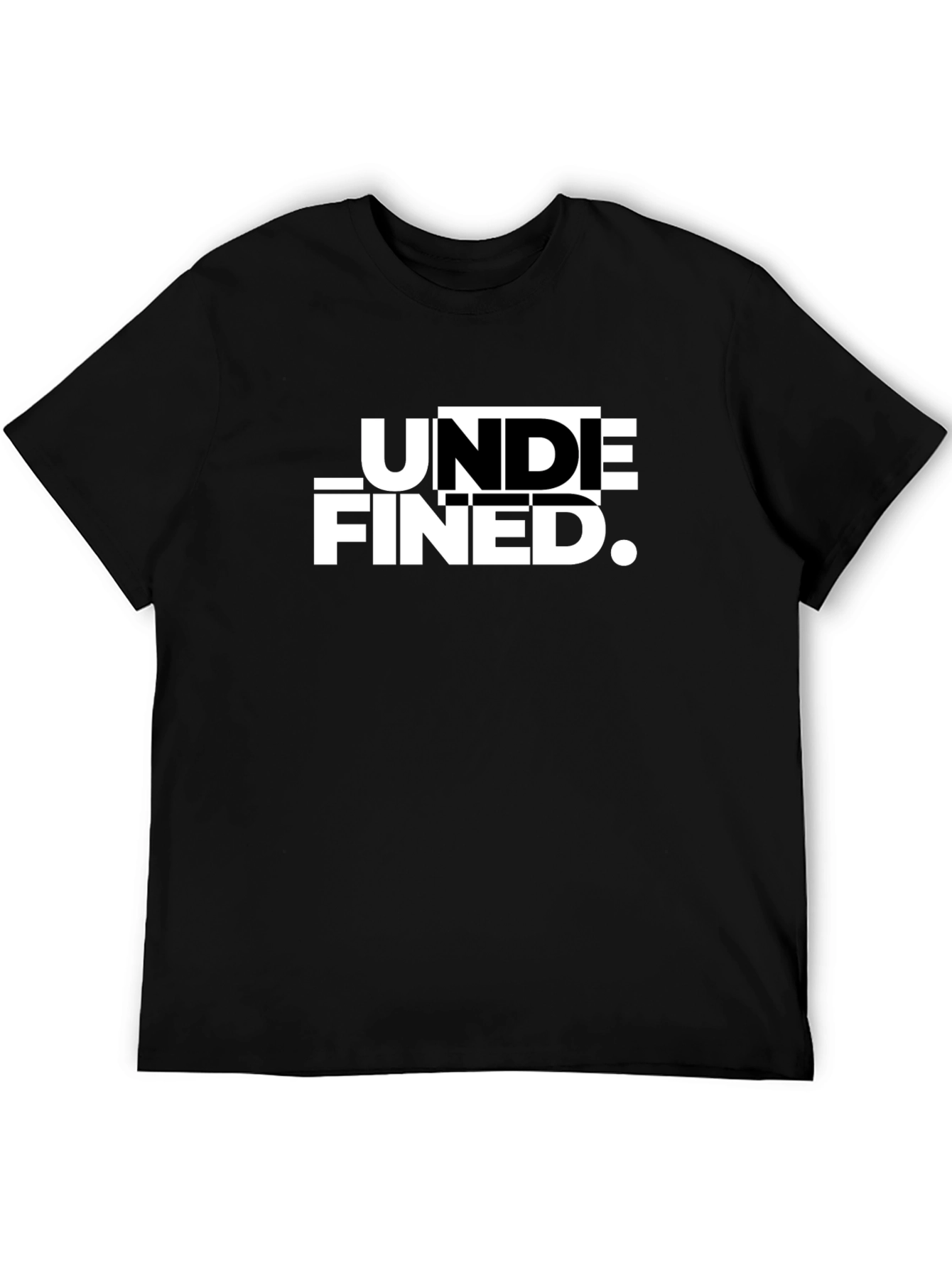 Black Undefined Graphic Print T-Shirt - Black view 5