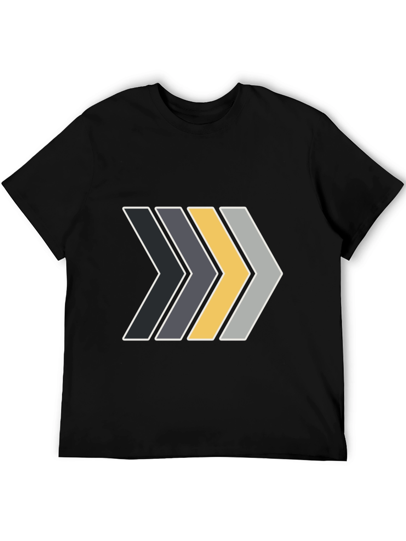 Black Stylish Arrow Graphic Tee - Modern Design view 5