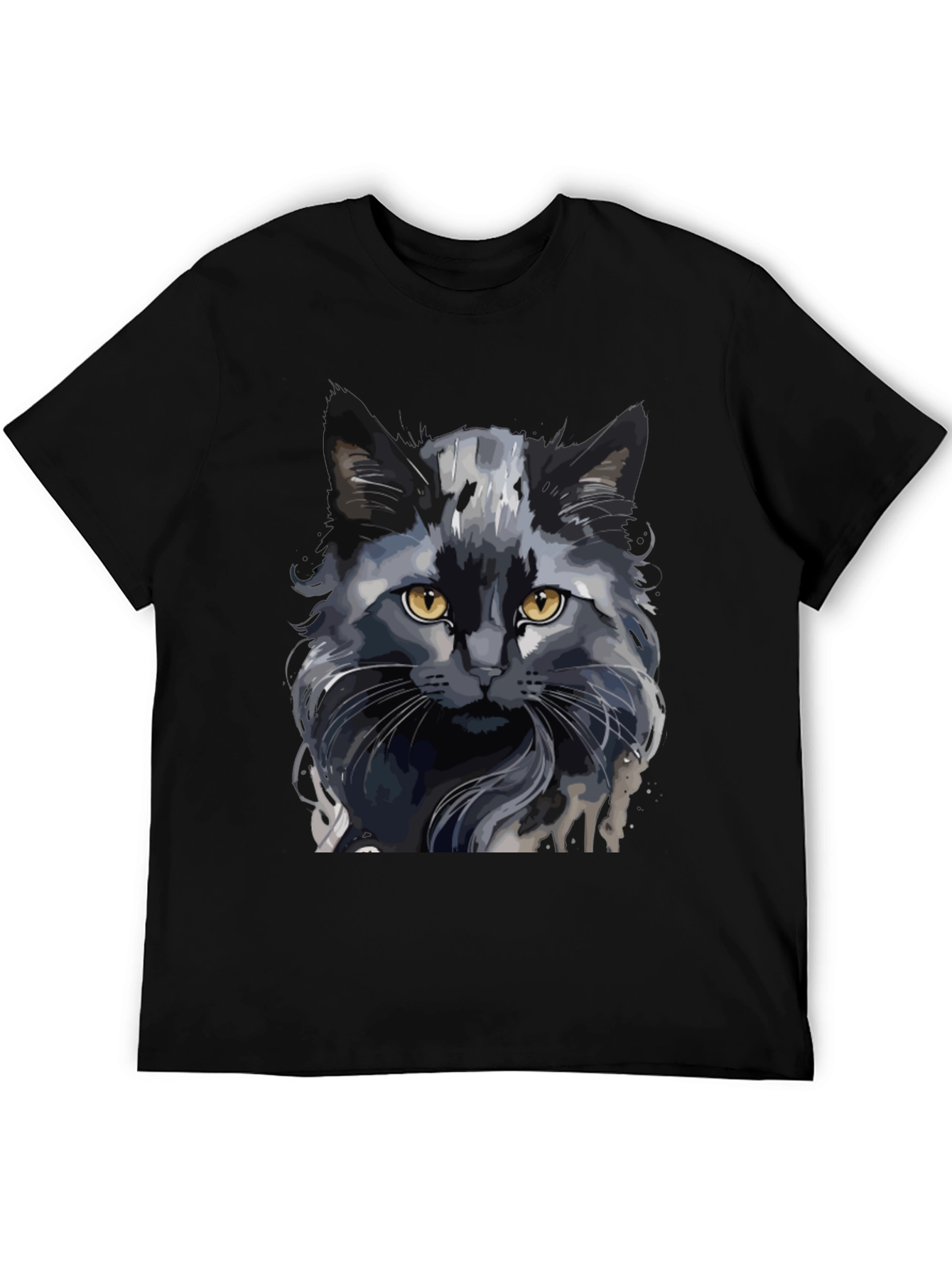 Black Black Cat Graphic T-Shirt view 5