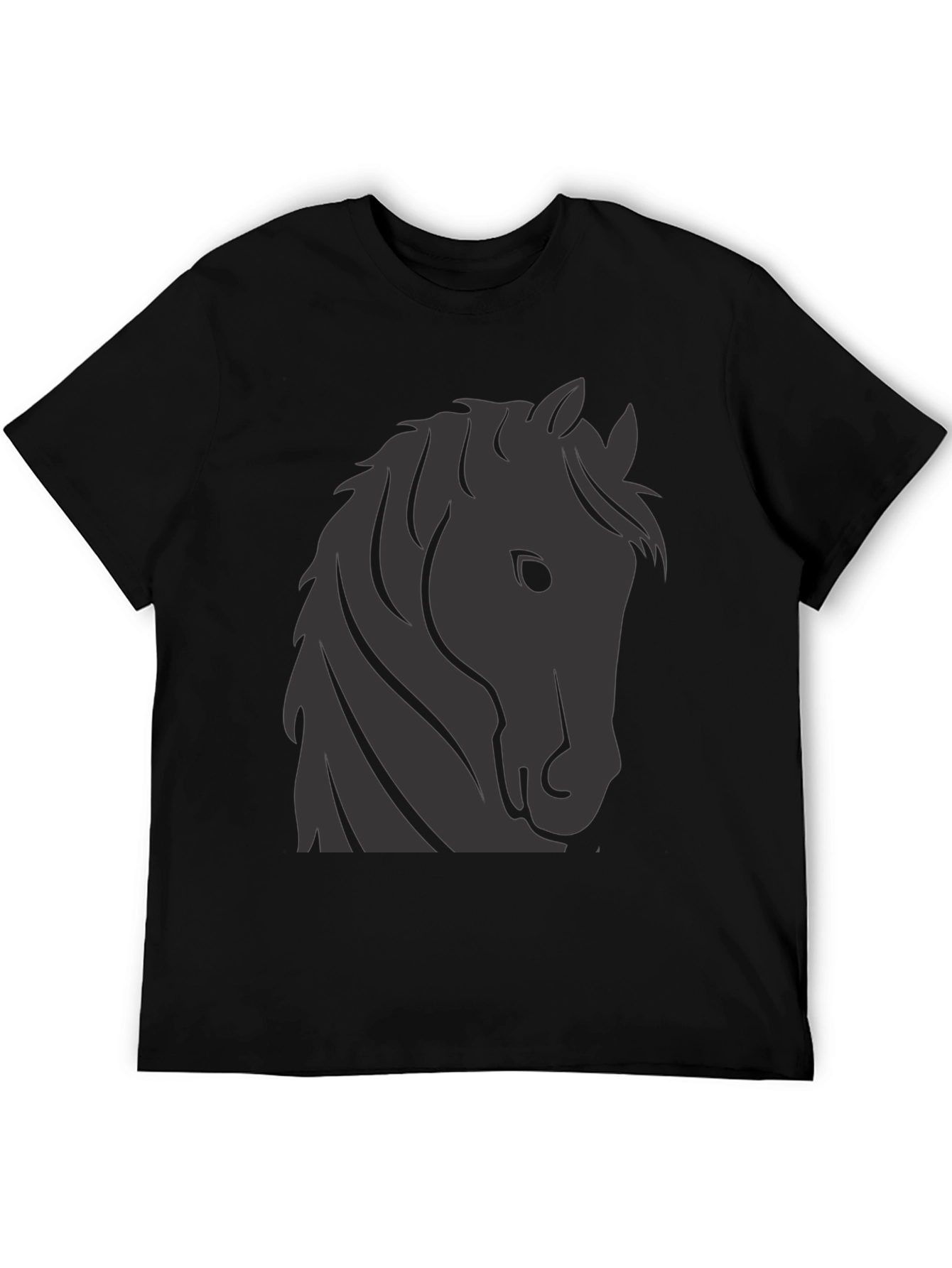 Black Horse Graphic Tee - Stylish Black T-Shirt view 5
