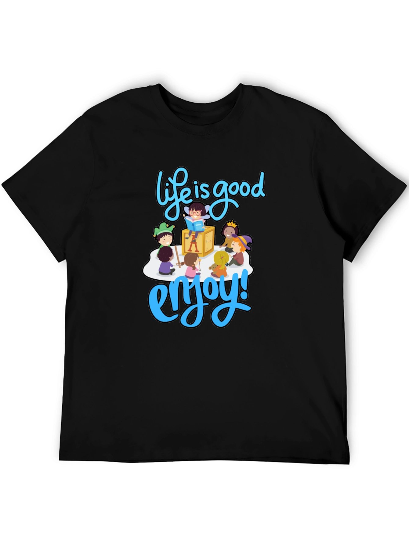 Black Life is Good T-Shirt - Enjoy Graphic Print view 5
