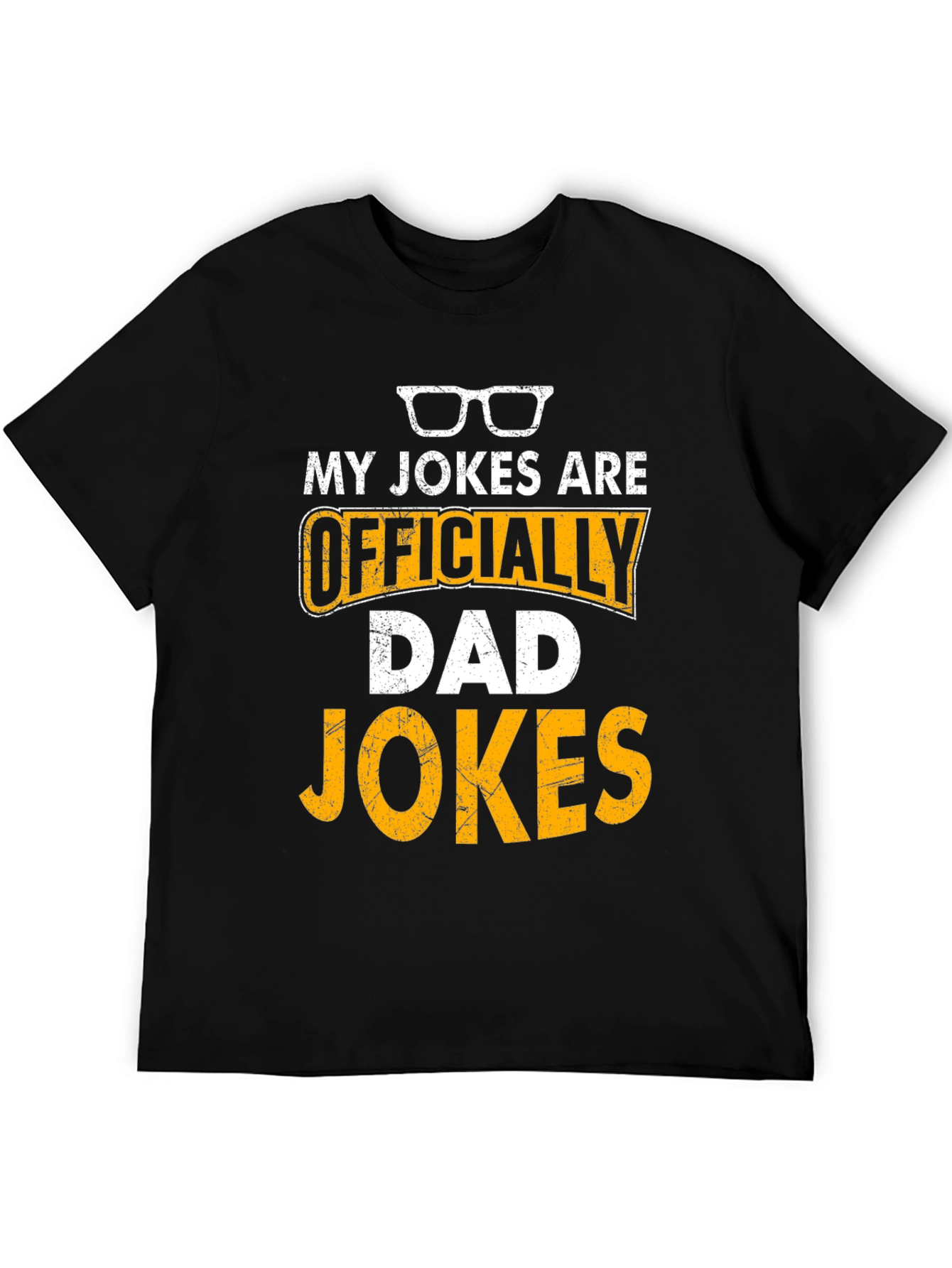 Black Officially Dad Jokes T-Shirt Funny Fathers Day Gift view 5