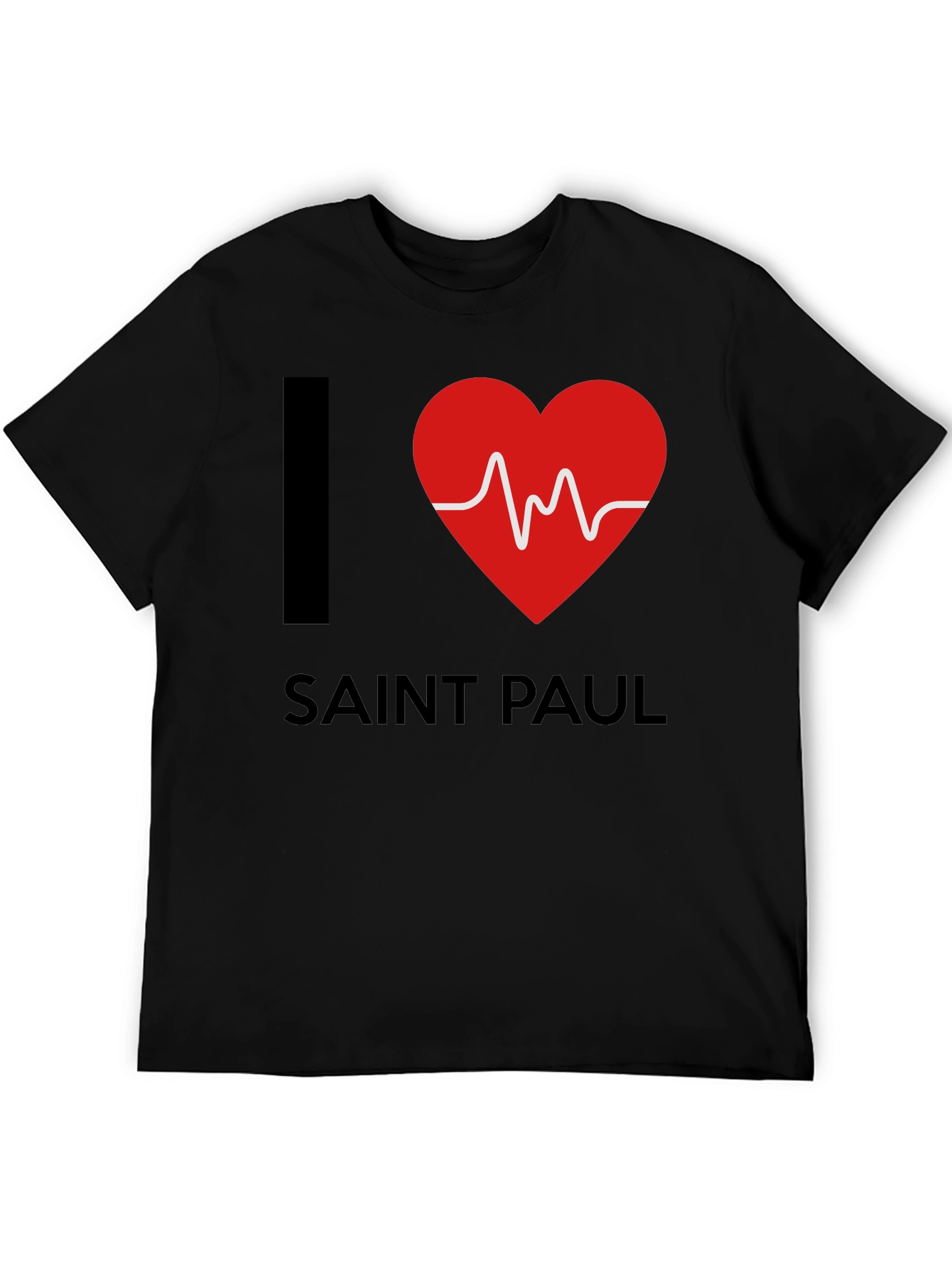 Black I Love Saint Paul Graphic Tee - Unisex view 5