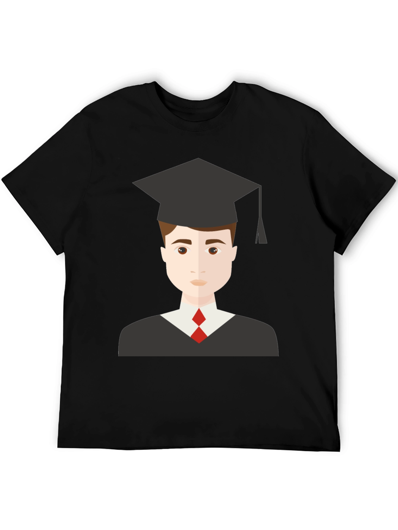 Black Graduation Graphic Tee - Black T-Shirt view 5