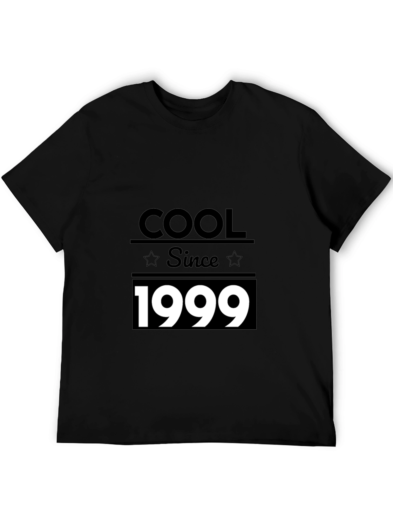Black Cool Since 1999 Black Graphic T-Shirt view 5