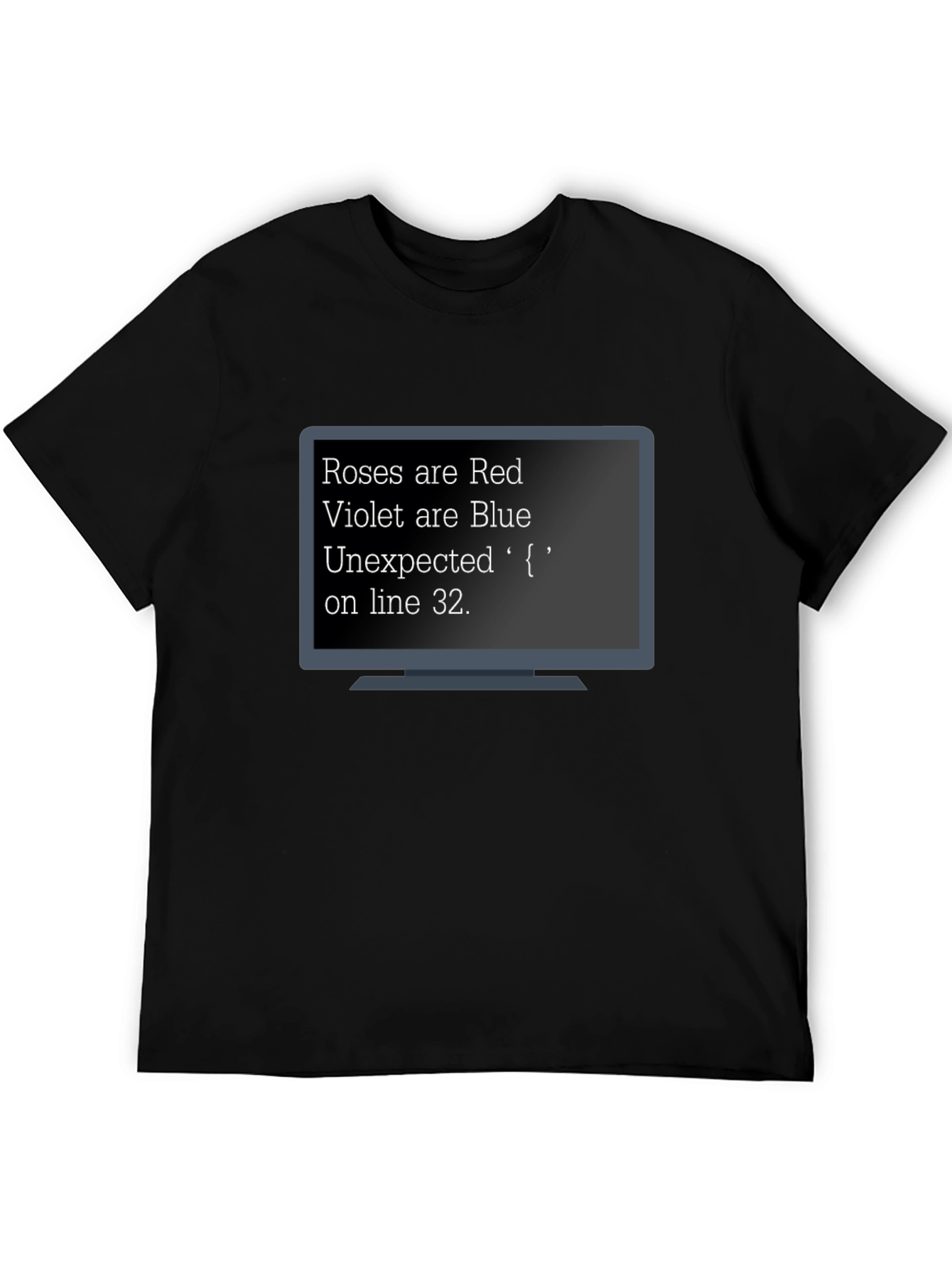 Black Roses Are Red Programmer Humor T-Shirt view 5