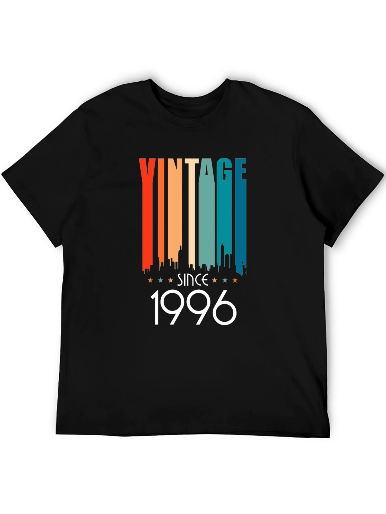 Black Vintage Since 1996 Graphic T-Shirt view 5