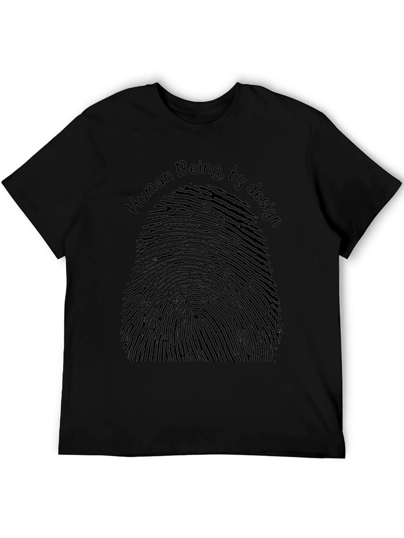 Black Human Being by Design Graphic T-Shirt view 5