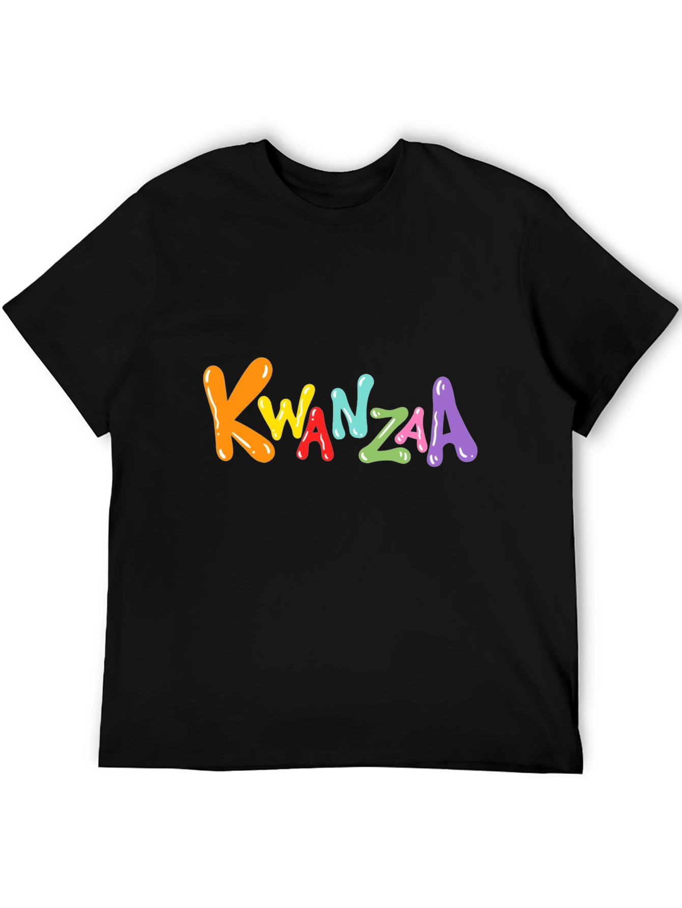 Kwanzaa Graphic Tee - Black Holiday T-Shirt - 5