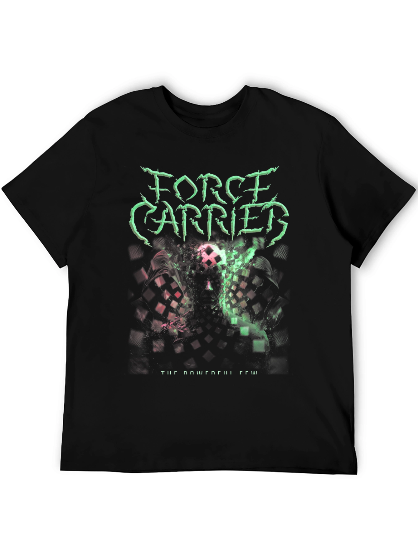 Black Force Carried Graphic Print Black T-Shirt view 5