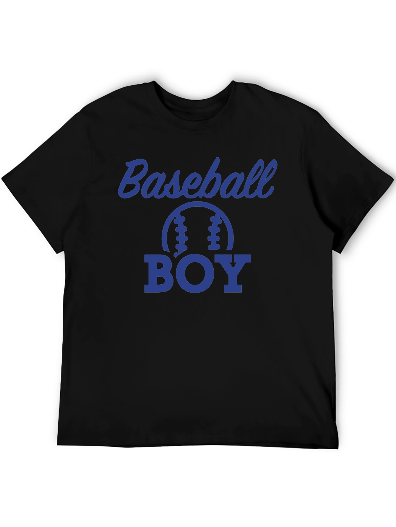 Black Baseball Boy Graphic T-Shirt - Sporty Style view 5
