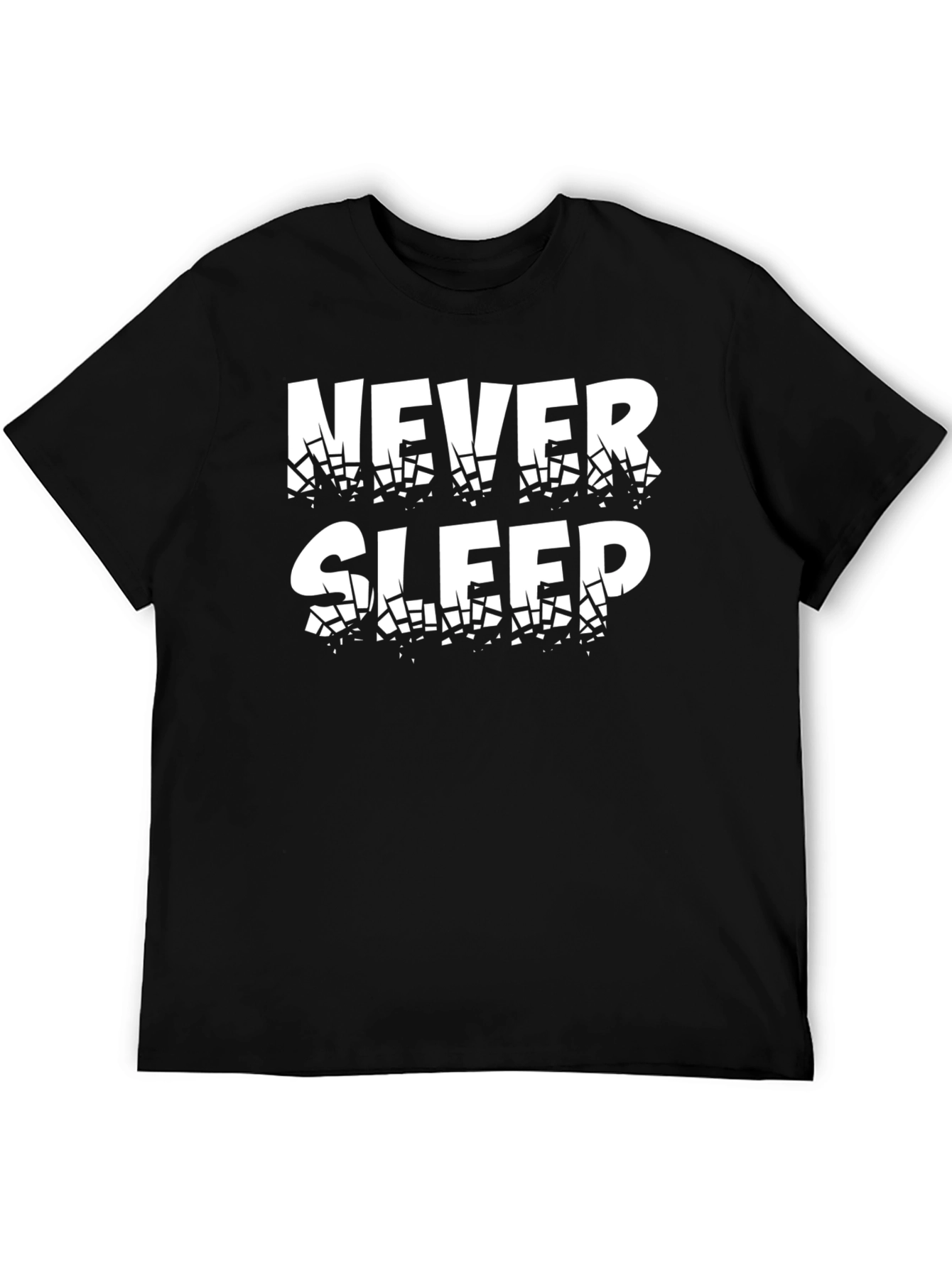 Black Never Sleep Graphic T-Shirt - Black view 5
