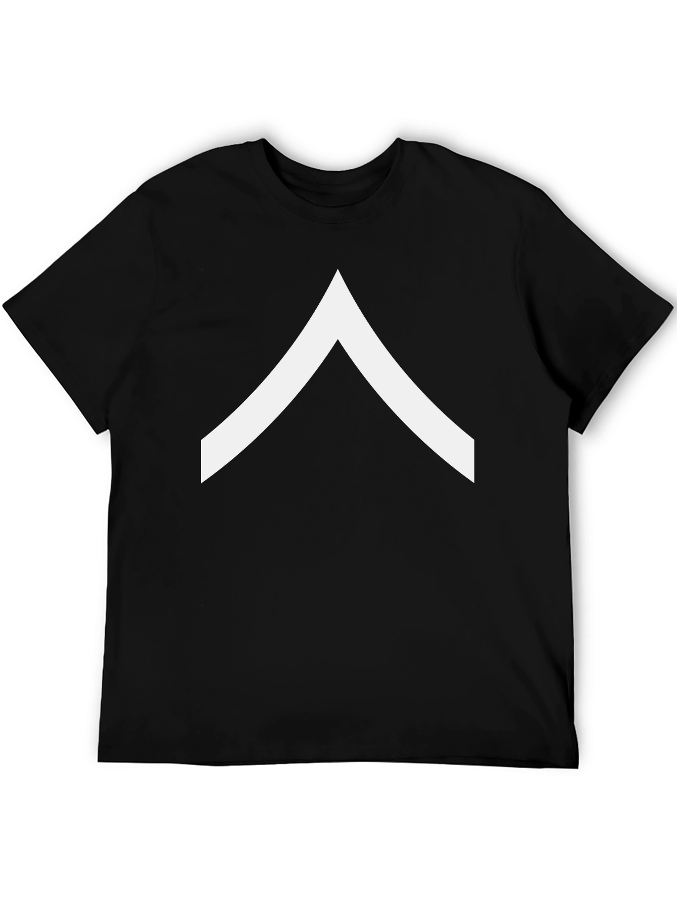 Black Chevron Tee - Modern Minimalist Design - Casual Comfort view 5