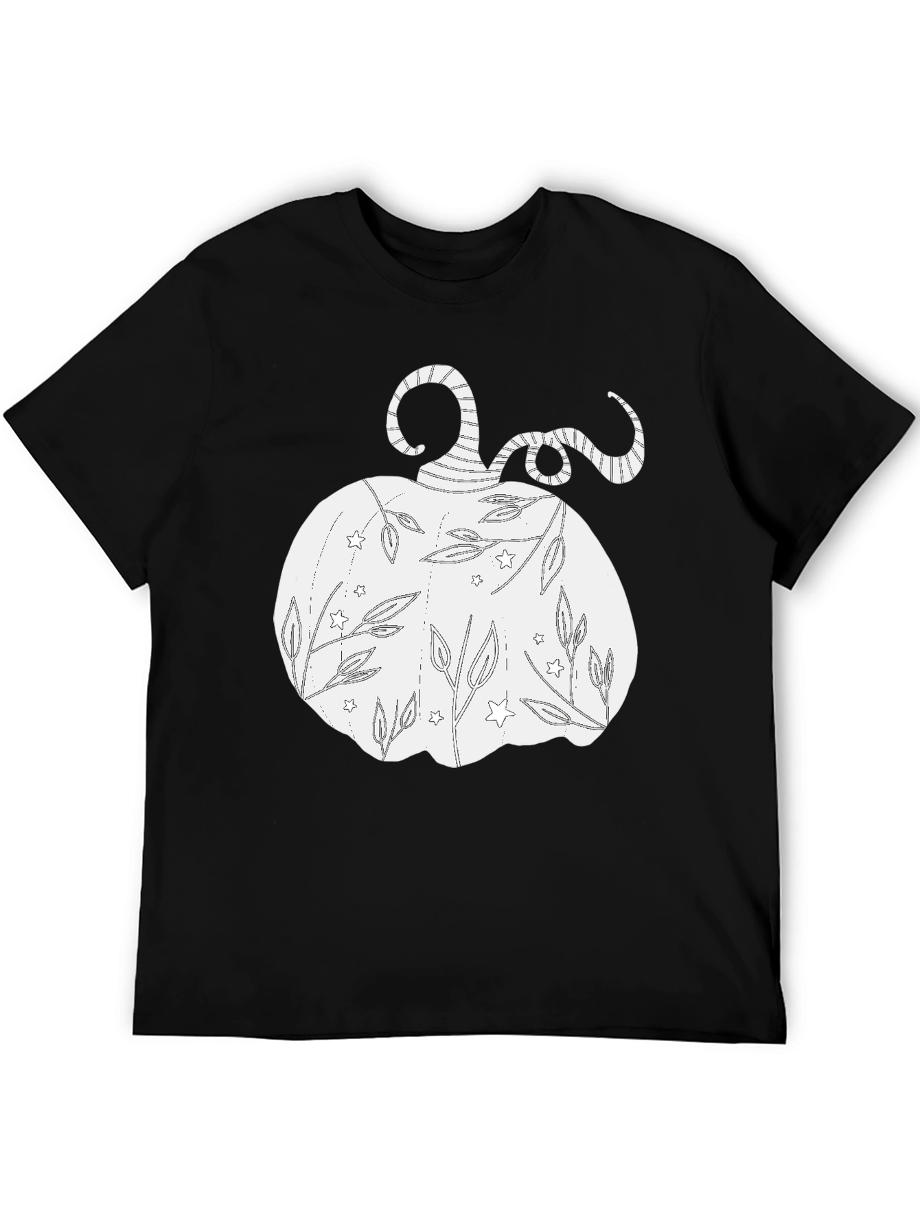 Black Pumpkin Graphic Tee - Fall Vibes view 5
