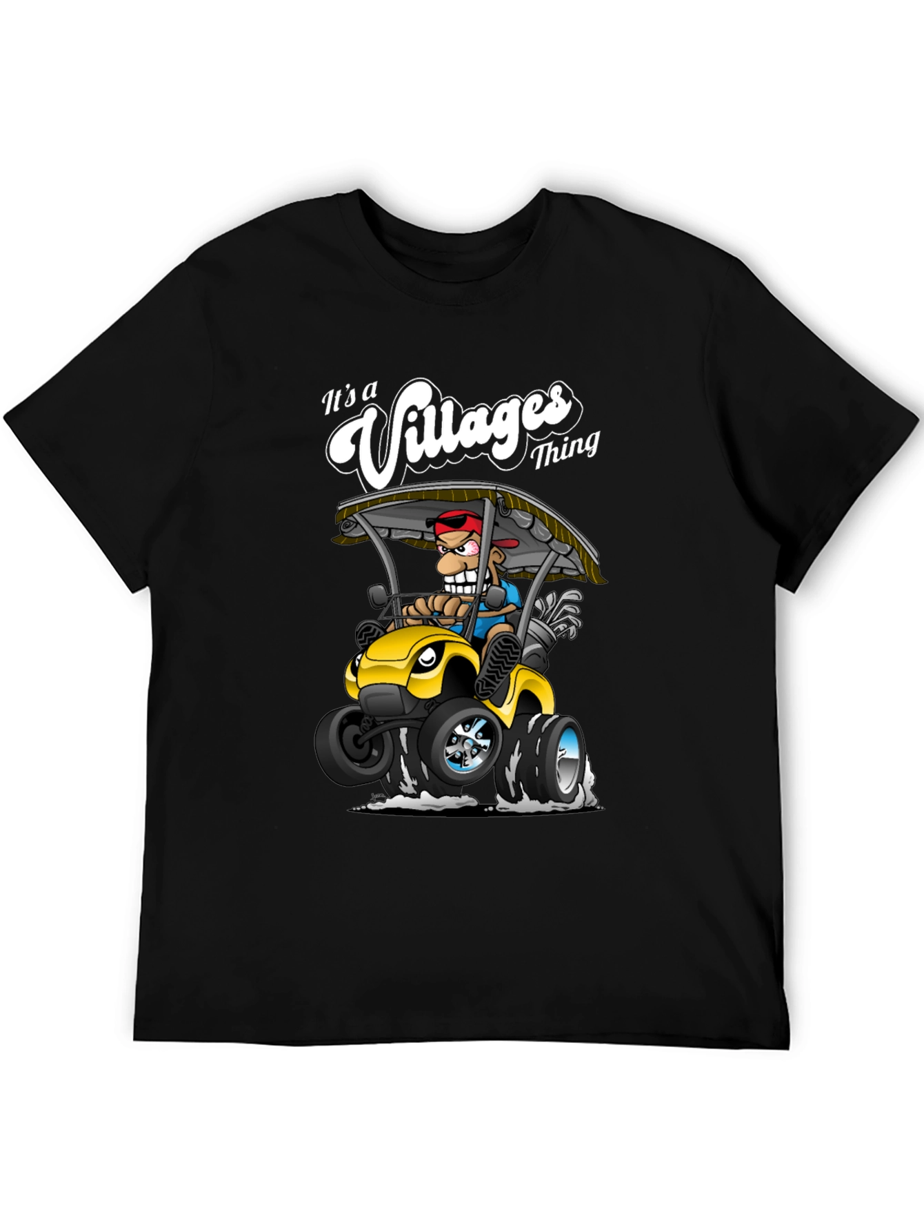 Black It's a Villages Thing T-Shirt view 5