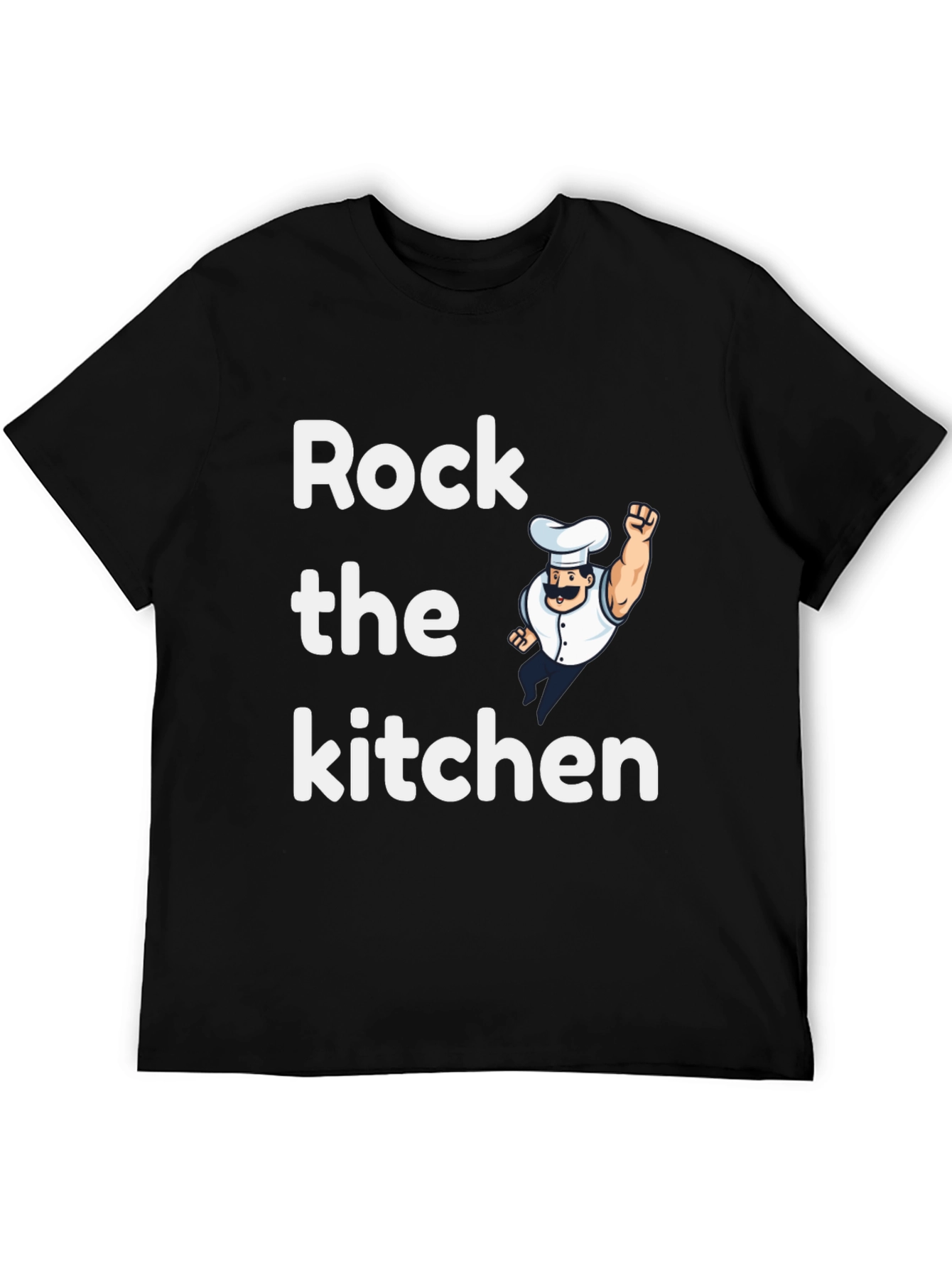 Black Rock the Kitchen T-Shirt Chef Design view 5