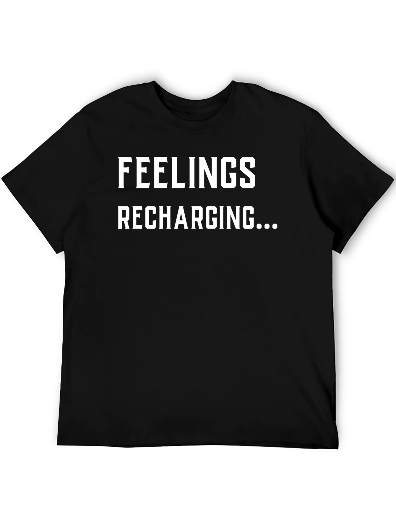 Black Feelings Recharging Graphic Tee - Black Cotton Comfort view 5
