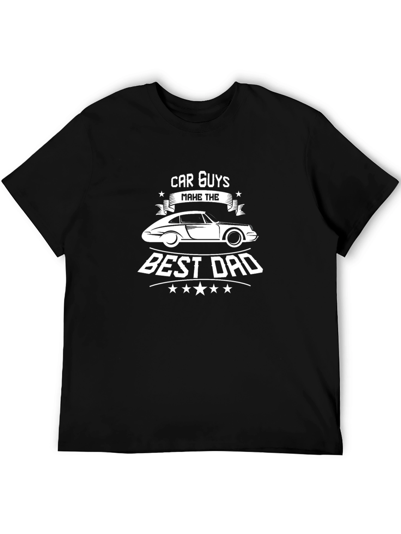 Black Car Guys Best Dad Graphic T-Shirt view 5