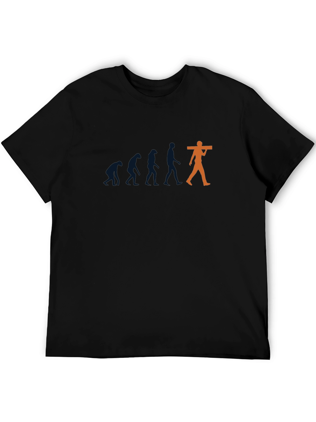 Black Evolution of a Tradesman T-Shirt - Funny & Unique view 5