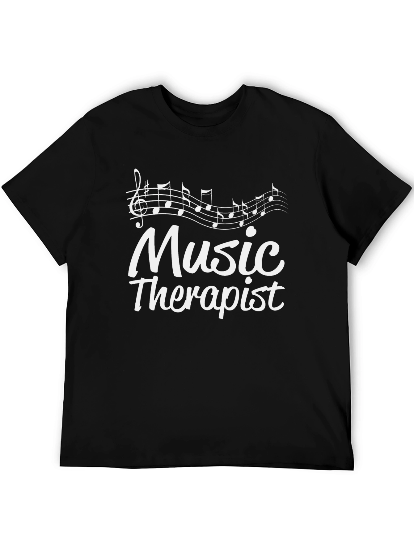 Music Therapist Graphic T-Shirt - Black - 5