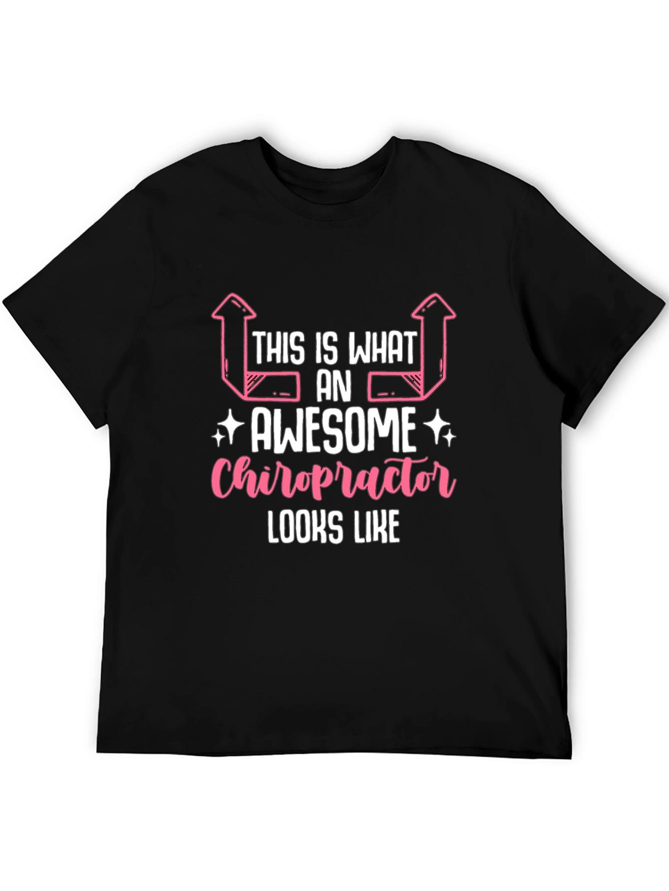 Black Awesome Chiropractor T-Shirt - Funny Gift view 5