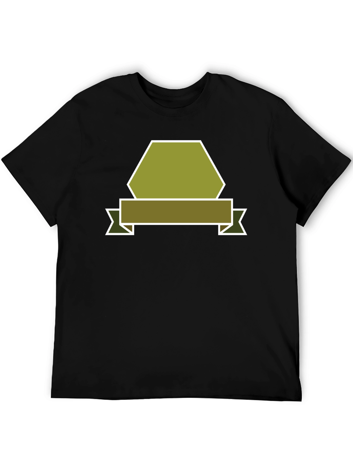 Black Olive Badge Graphic Tee - Modern Casual Style view 5