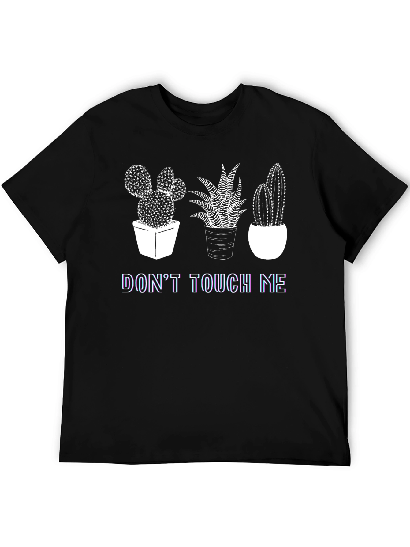 Black Don't Touch Me Cactus Graphic Tee view 5