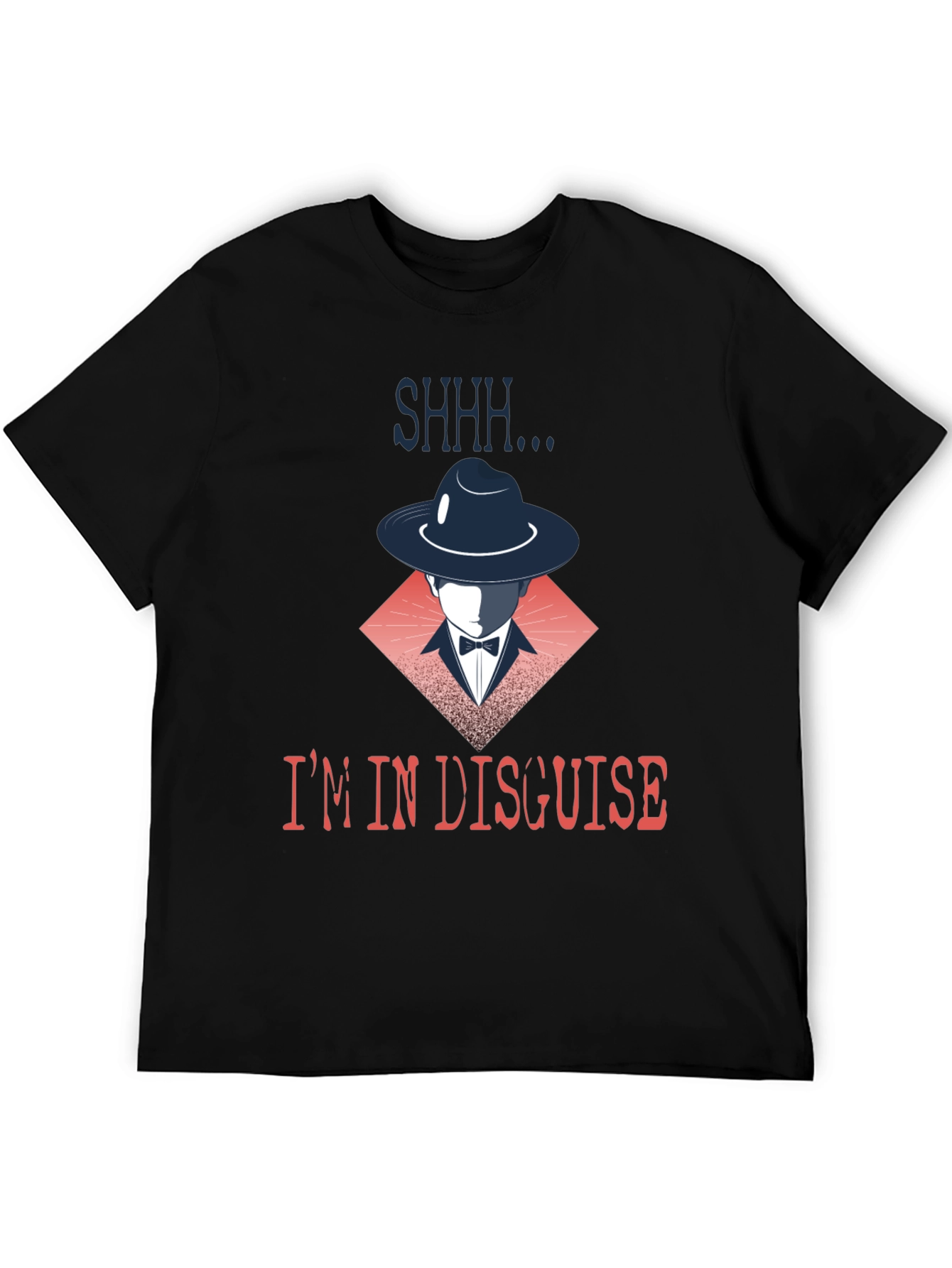 Black I'm in Disguise Graphic T-Shirt view 5
