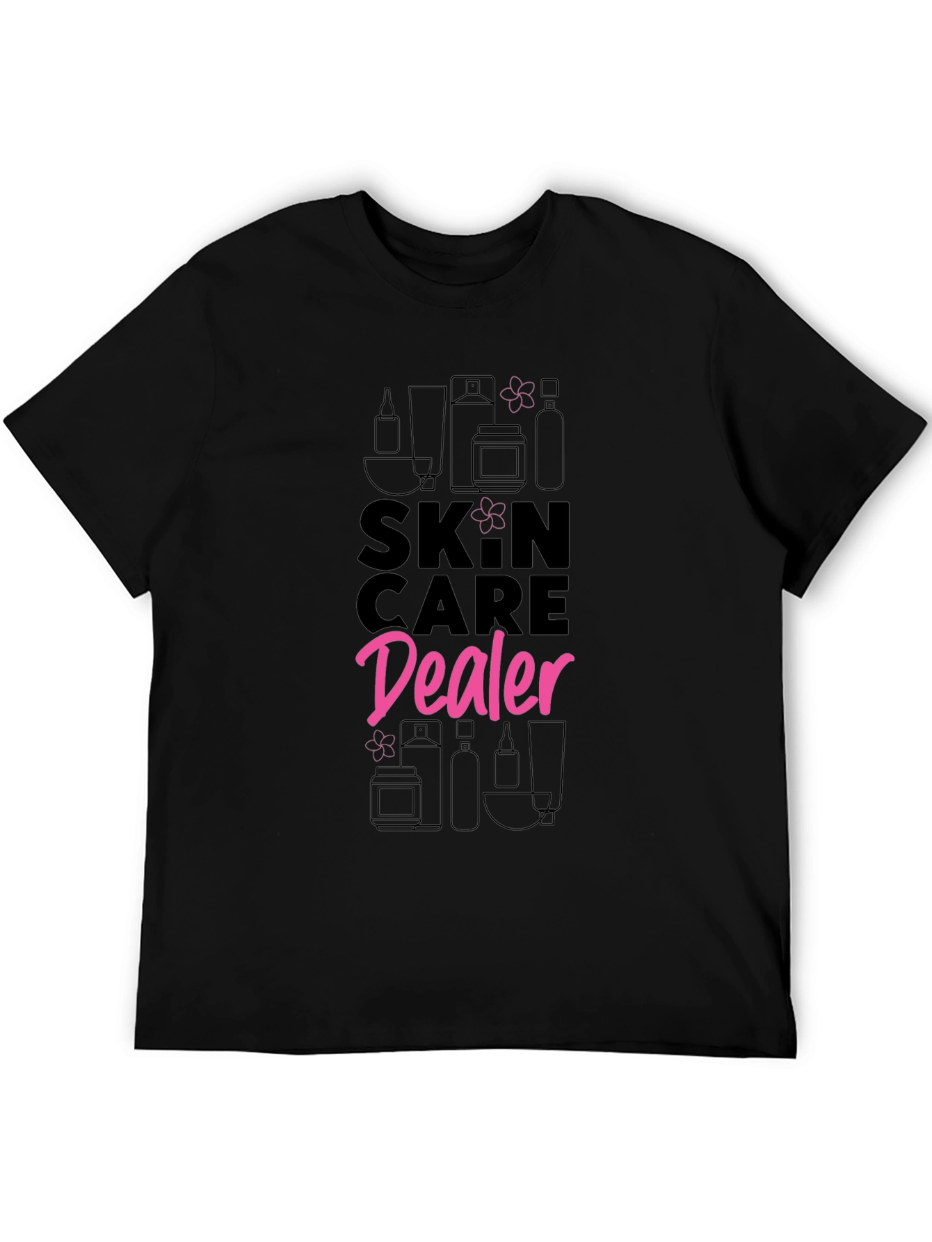 Black Skincare Dealer Graphic Tee view 5