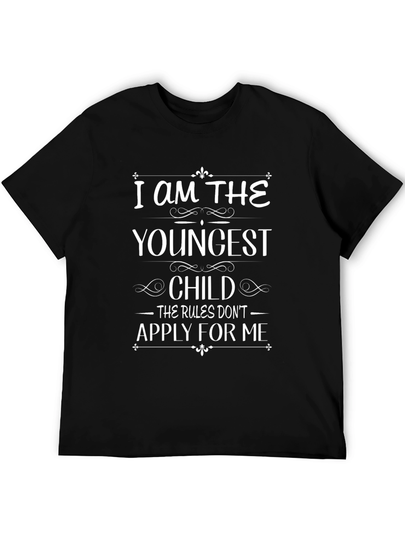 Black Youngest Child Funny Graphic Tee view 5
