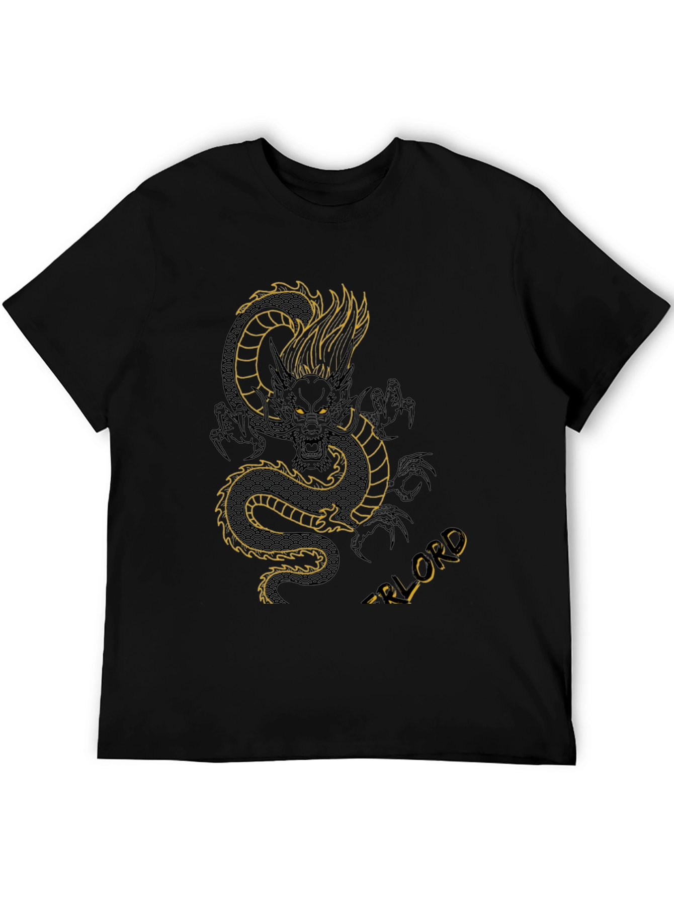 Black Dragon Lord Black T-Shirt view 5