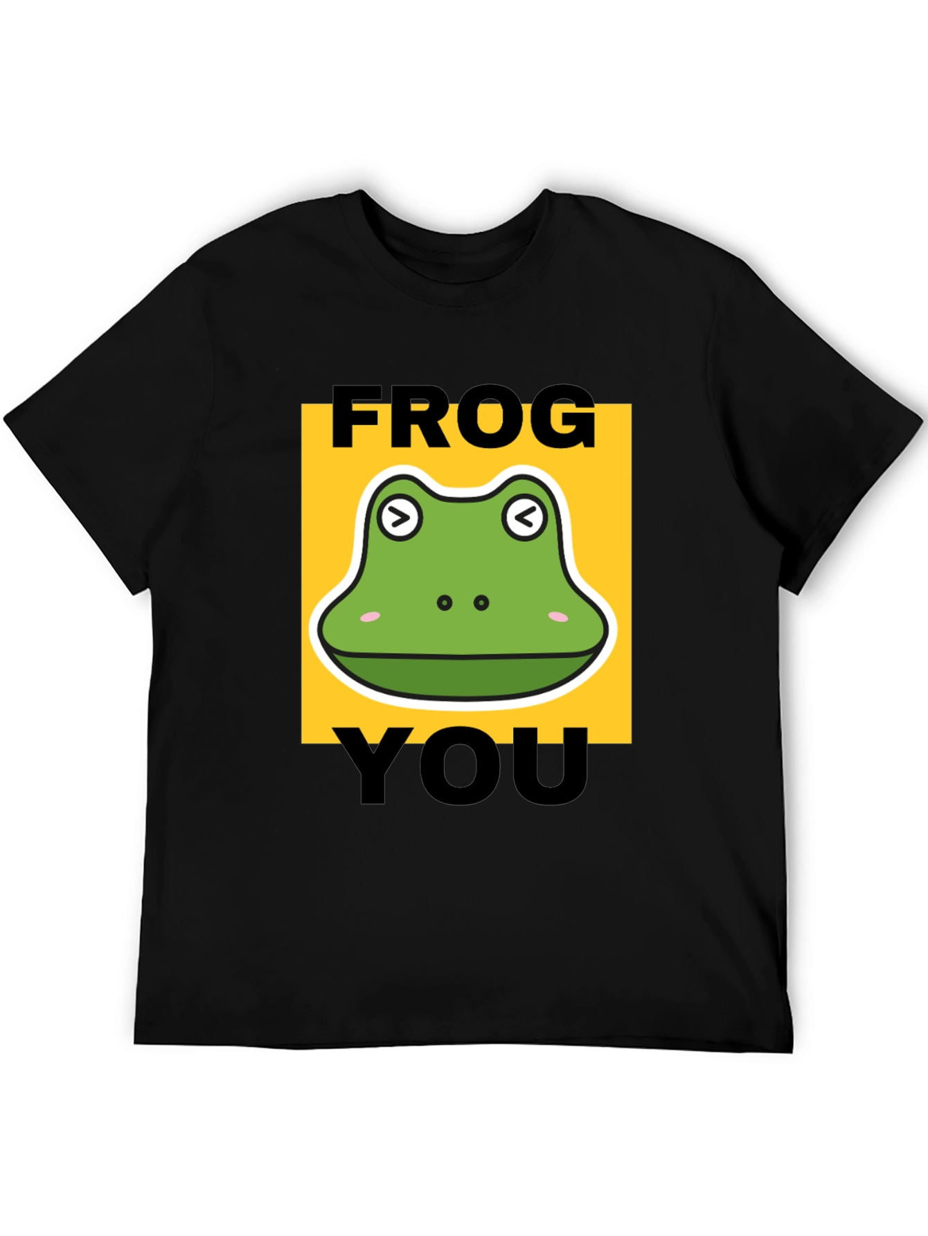 Black Frog You Funny Graphic T-Shirt view 5