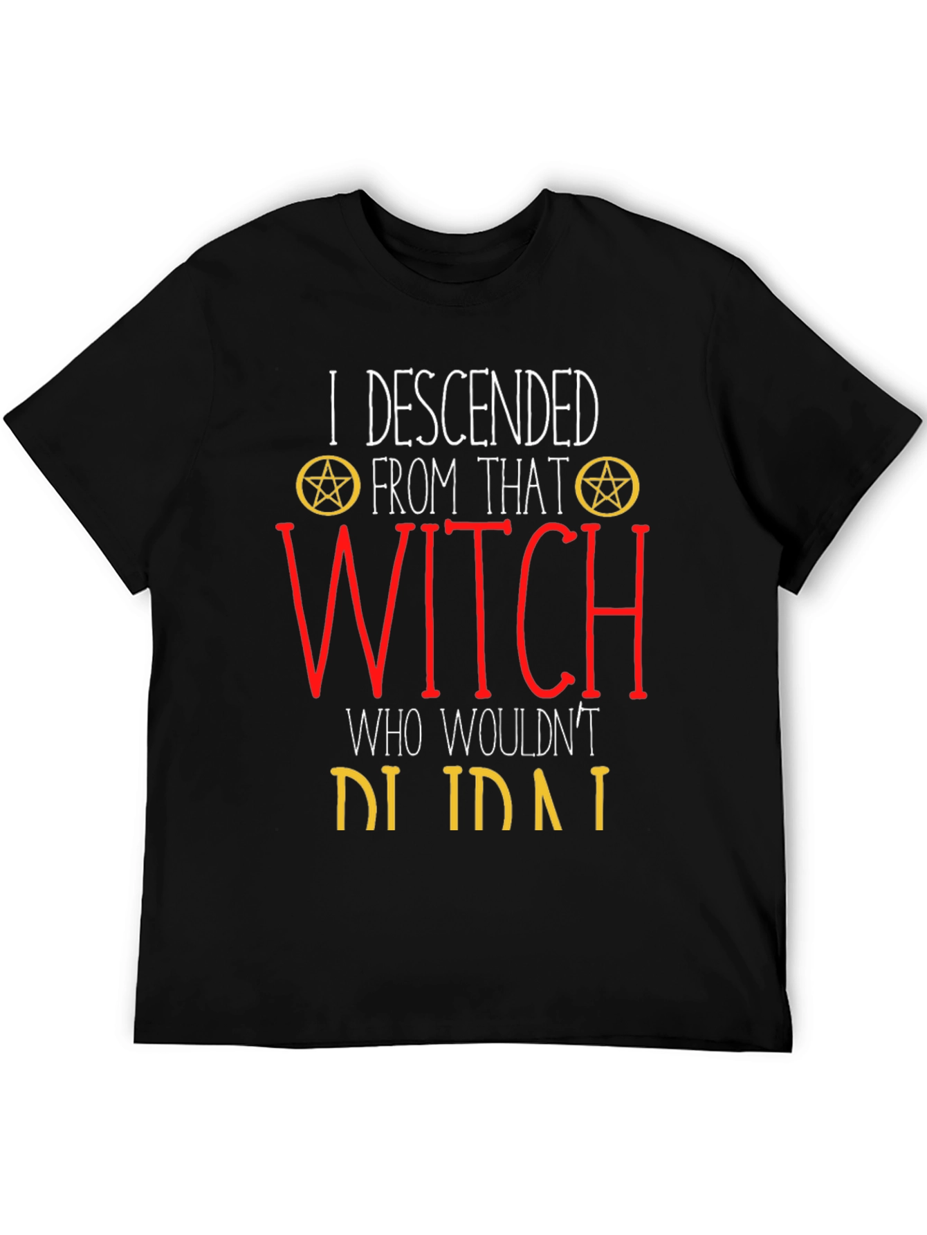 Black Witch Descendant Graphic Tee - Black view 5