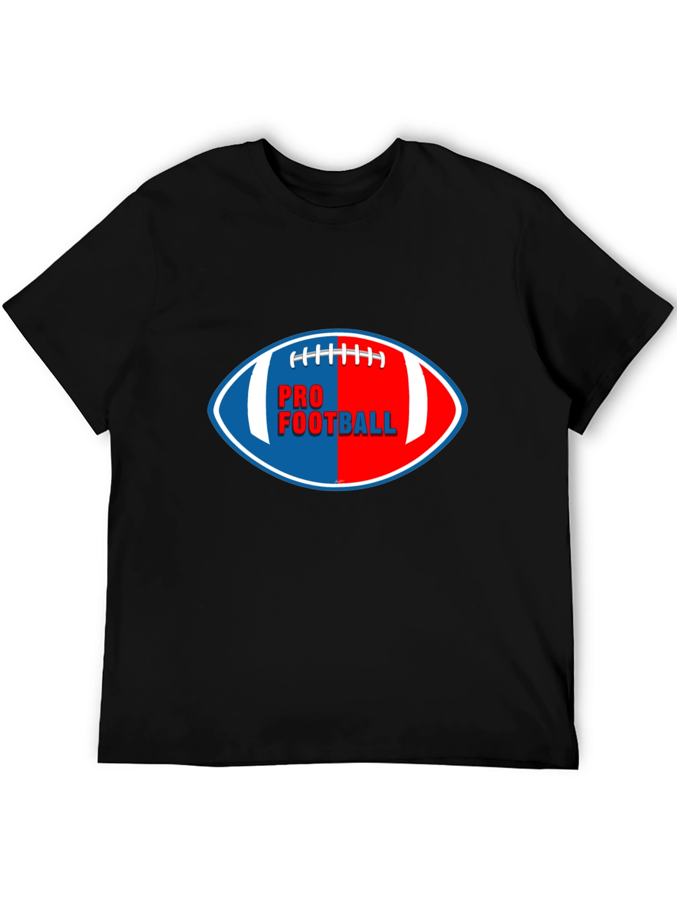 Black Pro Football Graphic T-Shirt | Sportswear view 5