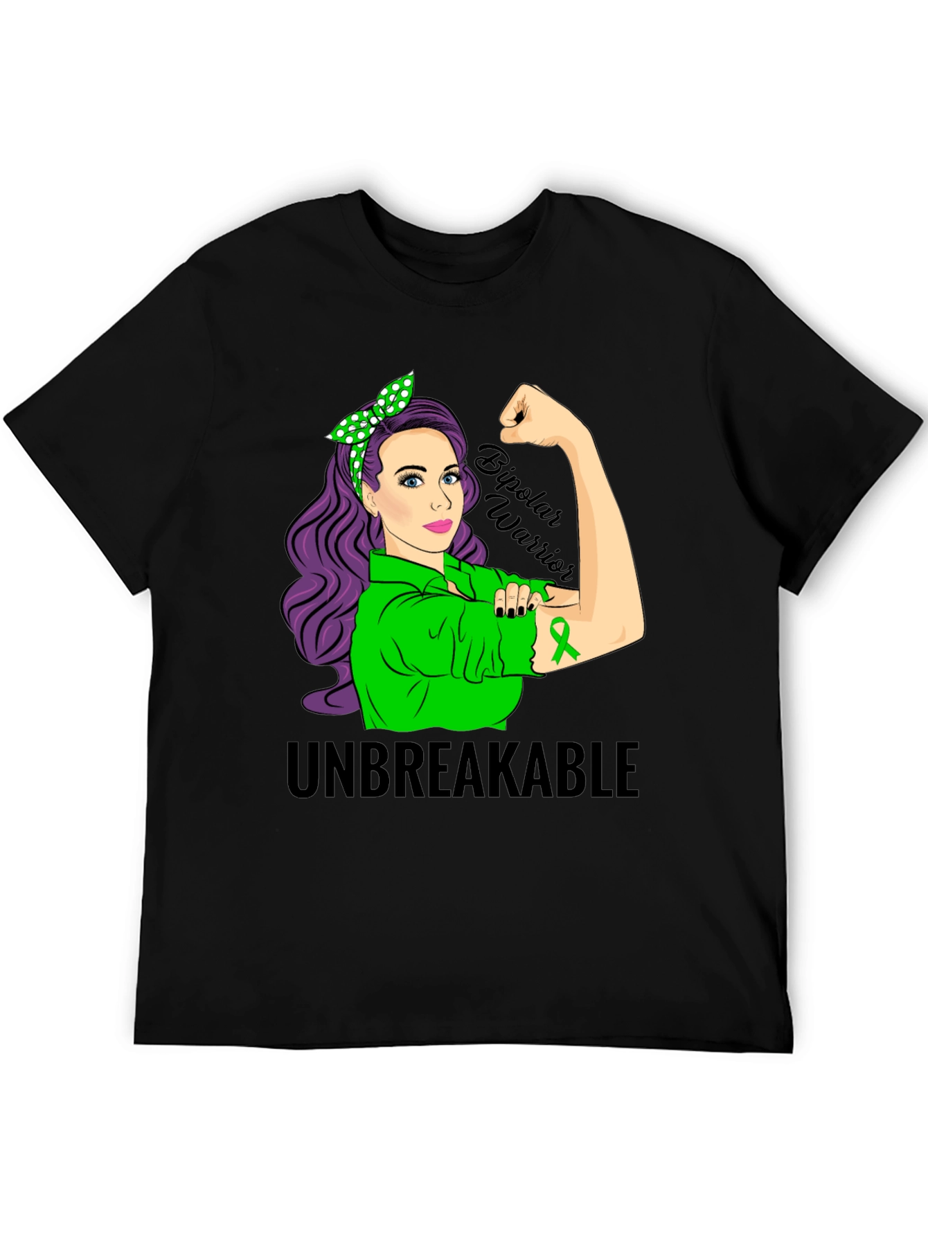 Unbreakable Bipolar Warrior Awareness T-Shirt - 5