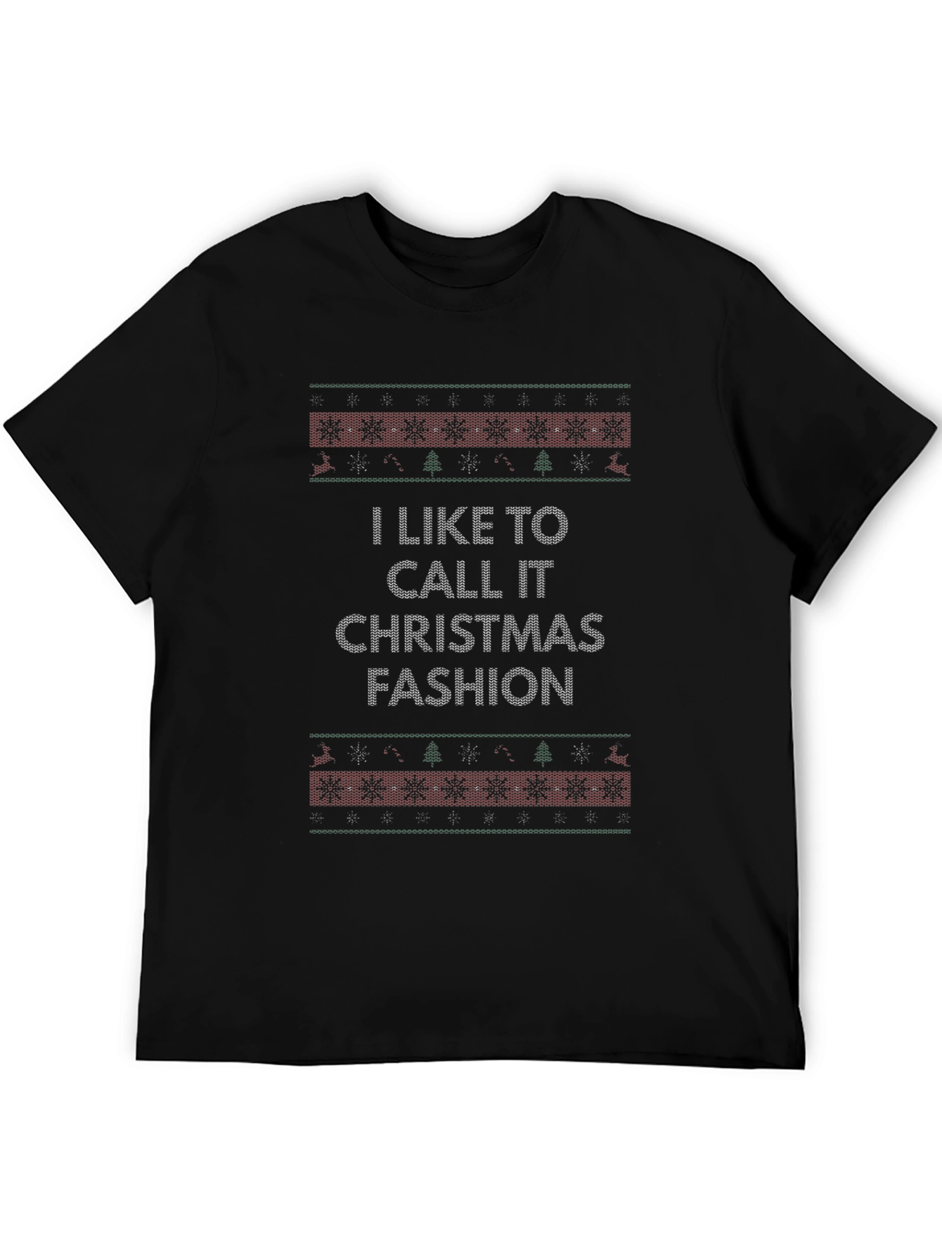 Black Christmas Fashion Graphic Tee - Holiday Style view 5
